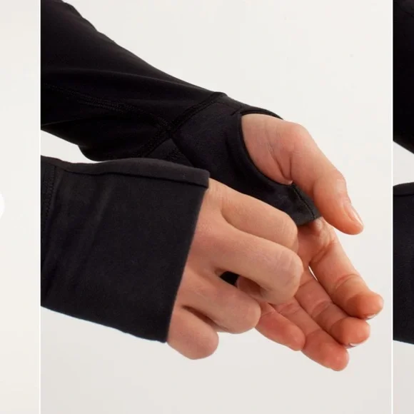 Lululemon Toasty Tech 1/2 Zip- Black Winter Tech Fleece Long Sleeve- Size 6 - Picture 4 of 15